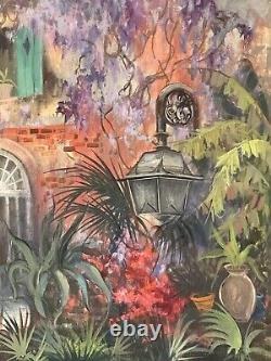 Colette Pope Helder Antique Modern Landscape Peinture À L'huile Vintage Impressionniste