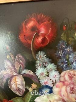 Dame Laura Knight Peinture À L'huile De Vie Morte Rare Grand Cadre Antique 40x35