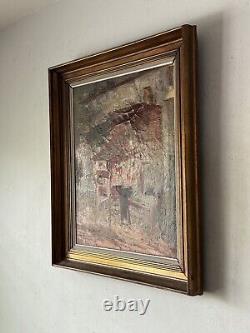 FINE ANTIQUE EUROPEAN IMPRESSIONIST OIL PAINTING OLD MODERN ART DECO MYSTERY 30s 
<br/> <br/>

Belle peinture à l'huile impressionniste européenne ancienne moderne Art Déco mystère des années 30