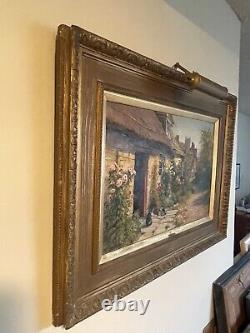 Florence Fitzgearld Antique Plein Air Paysage Peinture À L'huile Vieux-royaume-uni