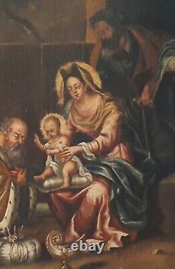 Frans Francken II Renaissance Vieux Maître du XVIIe siècle Grande Peinture à l'huile Ancienne et Raffinée