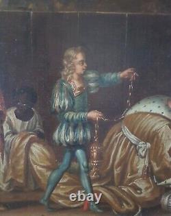 Frans Francken II Renaissance Vieux Maître du XVIIe siècle Grande Peinture à l'huile Ancienne et Raffinée