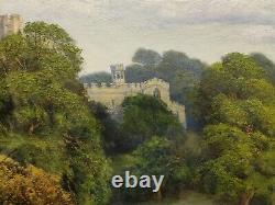 Geo H. Wimpenny, Haddon Hall, Peinture à l'huile ancienne sur toile signée du début du XXe siècle