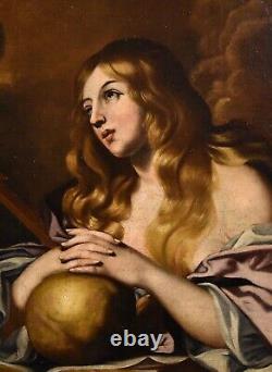 Grande peinture ancienne en huile sur toile, Maître italien du XVIIe/XVIIIe siècle.