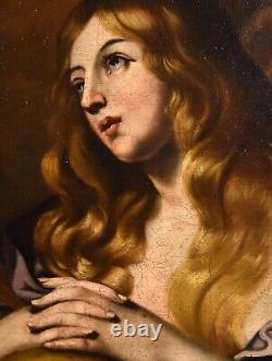 Grande peinture ancienne en huile sur toile, Maître italien du XVIIe/XVIIIe siècle.