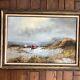 Grande Peinture Originale à L'huile Sur Toile De Paysage Marin Par L'artiste Engel Signée 36x24