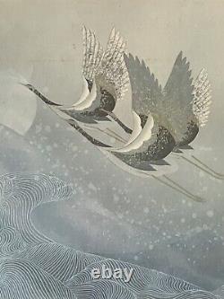 Keou Nishimura Antique Japonais Modern Impressionniste Peinture À L'huile Vintage Japon