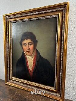 Peinture de portrait à l'huile antique Jeune Homme 19ème siècle Français Anglais CHRISTIE'S