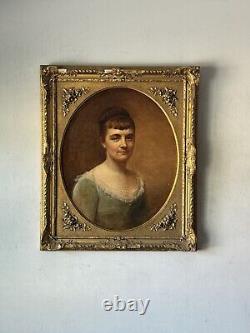 Portrait de femme ancienne du XIXe siècle de Matthew Henry Wilson Peinture à l'huile Réalisme ancien 1886